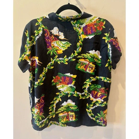 Vtg Patagonia 25th Anniv Pataloha Hawaiian Shirt Aloha Sz 12 Rare Y2K Hale'iwa - Picture 2 of 7